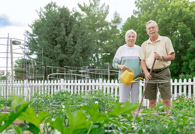 NFE Couple Gardening