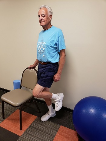single leg stance senior exercise