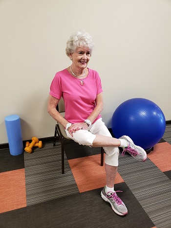 hip rotator stretch senior exercise