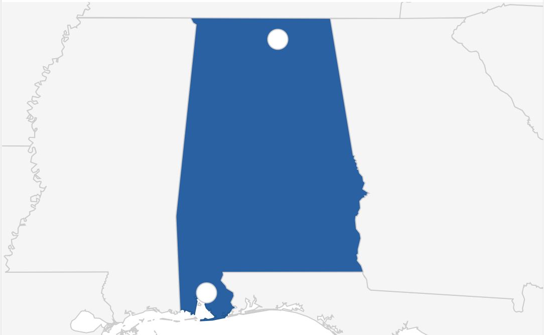 Alabama Map