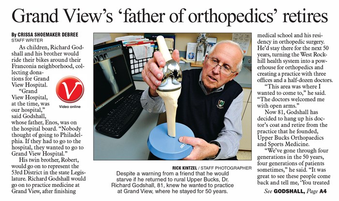 father of orthopedics newspaper