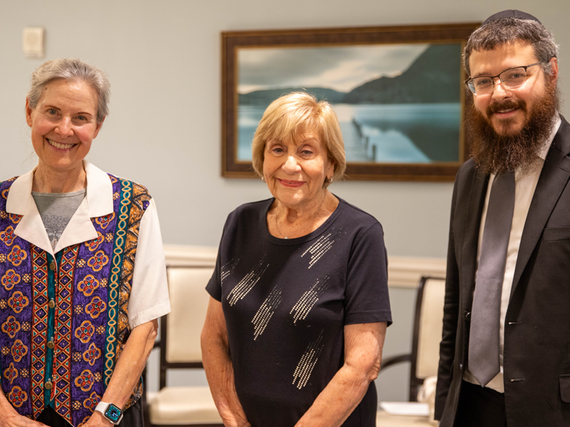 Jane Lenzen, Alice Struhl, Rabbi Moshe