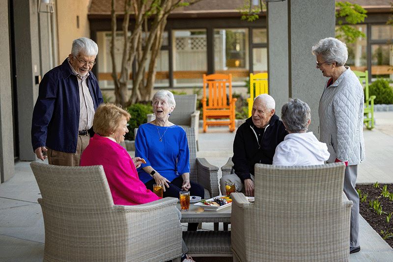 FH Residents Gathering Outside