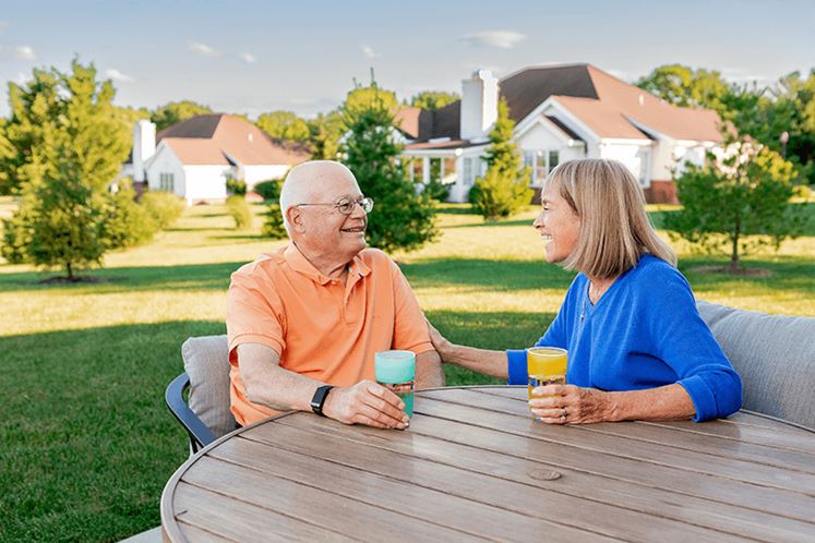 NFE Couple On Patio