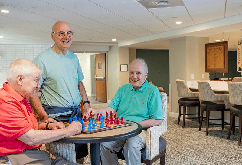 EG Men Playing Chess