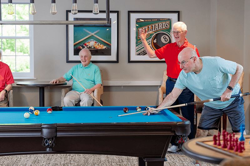 EG Men Playing Billiards