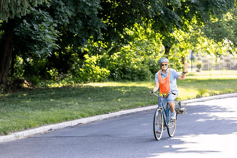 EG Resident Riding Bike