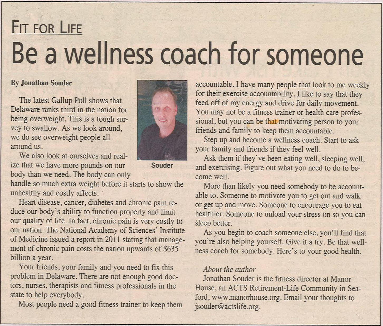 be a wellness coach