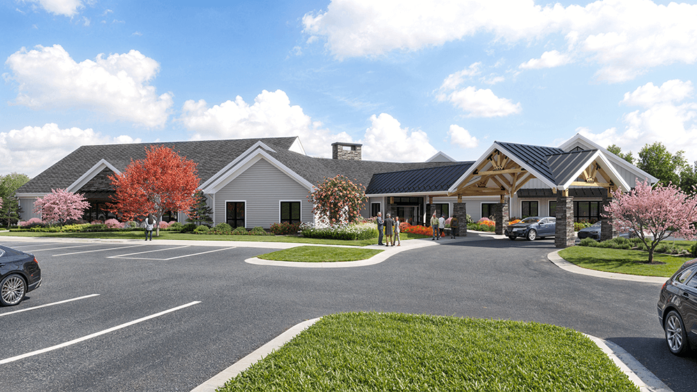 Clubhouse From Parking Lot