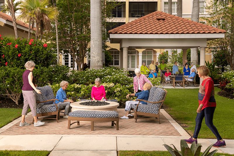 TBS Group In Courtyard