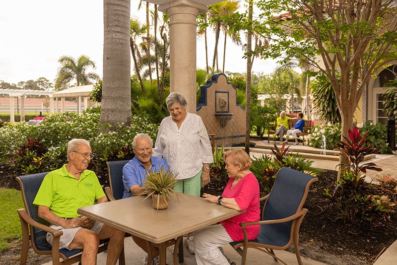 TBS Residents In Courtyard
