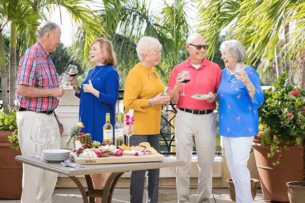 Acts residents socializing with each other