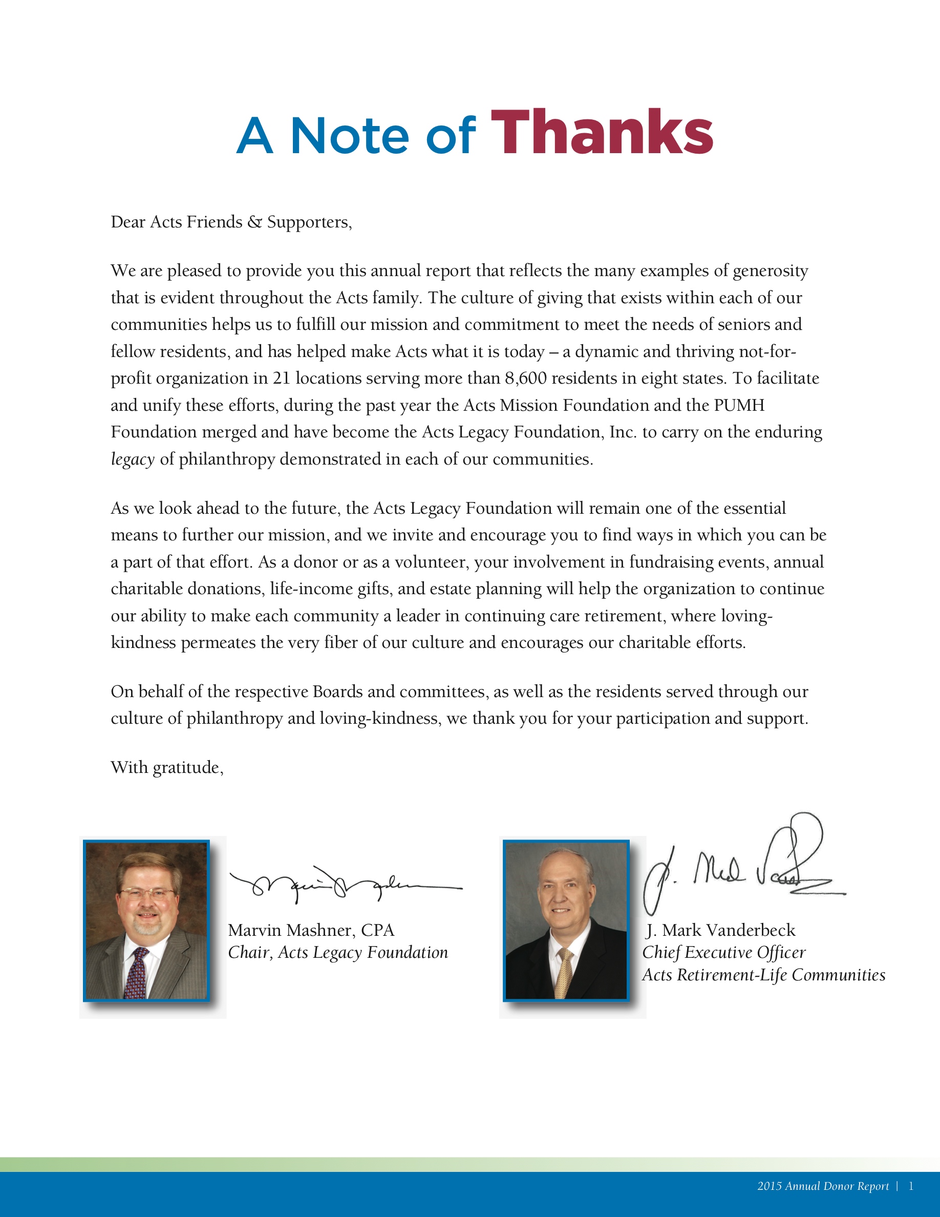 acts retirement life communities