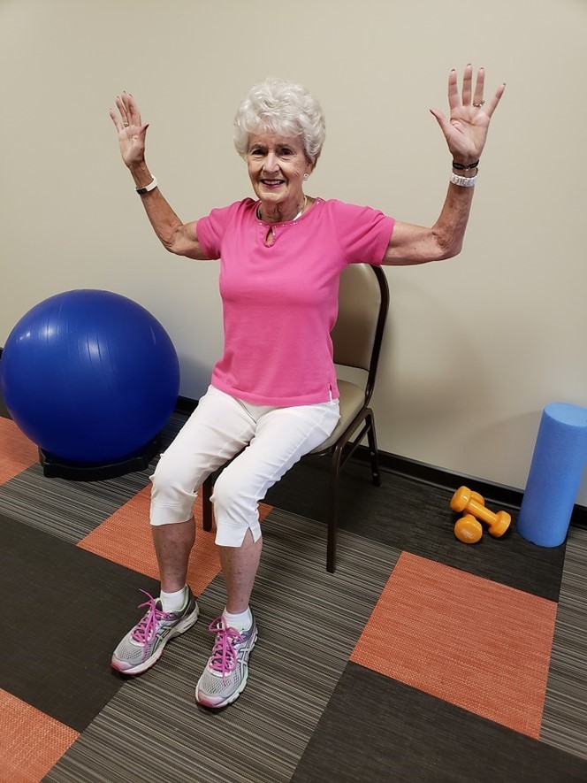 chest stretch senior exercise
